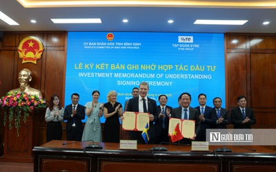 Bình Định ký kết ghi nhớ hợp tác đầu tư dự án với Tập đoàn Syre Thụy Điển