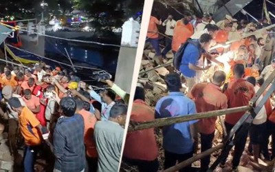 Bức tường bất ngờ đổ sập, 8 người tử vong