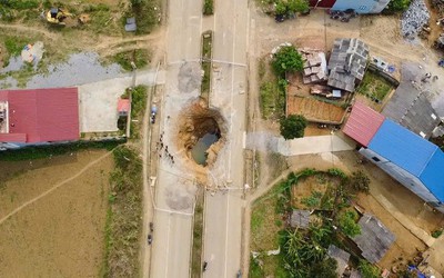 Bắc Kạn công bố tình huống khẩn cấp về sụt lún