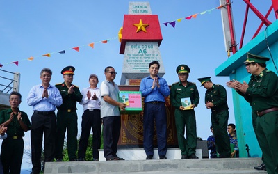 Khánh thành tôn tạo công trình Điểm cơ sở A6 tại đảo Phú Quý