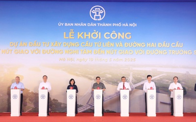Hà Nội chính thức khởi công cầu Tứ Liên gần 20.000 tỷ đồng