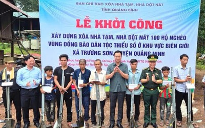 Quảng Bình cơ bản hoàn thành chương trình xóa nhà tạm, nhà dột nát trước ngày 2/9
