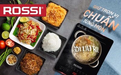 Bếp từ đơn mâm từ bằng đồng ROSSI: Bước đột phá mới trong hành trình nâng tầm tiện nghi sống
