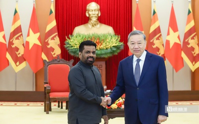 Tổng Bí thư Tô Lâm tiếp Tổng thống Sri Lanka