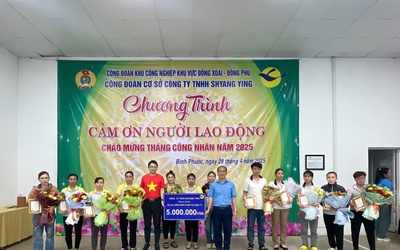 Chương trình “Cảm ơn người lao động”: Hàng ngàn công nhân phấn khởi nhận thưởng dịp lễ 30/4