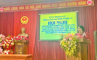 Hội Luật gia tỉnh Nghệ An trao đổi kinh nghiệm về tư vấn đất đai phục vụ người dân