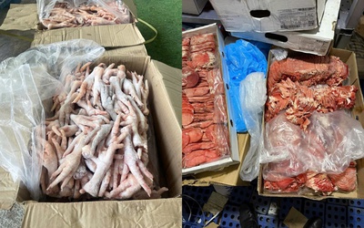 Lâm Đồng: Thu giữ hơn 2,5 tấn thực phẩm đông lạnh không rõ nguồn gốc