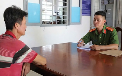 Công an Tây Ninh làm việc với người đàn ông gọi điện quấy rối, xúc phạm cán bộ