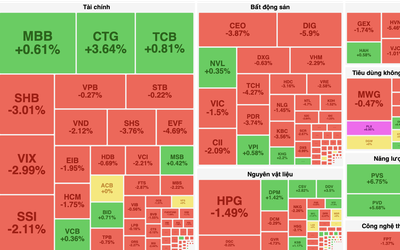 CTG, TCB, BID, PLX nâng đỡ thị trường khỏi phiên giảm sâu