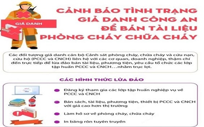 Cảnh giác với thủ đoạn giả danh cán bộ cảnh sát PCCC để lừa đảo