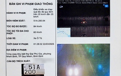 20 lần vi phạm tốc độ, tài xế ô tô nộp phạt gần 90 triệu đồng