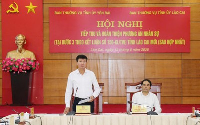 Ban Thường vụ Tỉnh ủy 2 tỉnh Lào Cai - Yên Bái hoàn thiện phương án nhân sự tỉnh Lào Cai mới (sau hợp nhất)