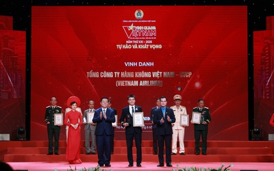 Vietnam Airlines được vinh danh tại Vinh quang Việt Nam 2025