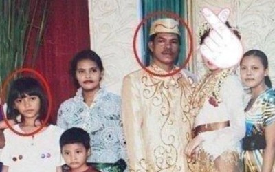 Xem lại ảnh, cô gái "sốc nặng" khi phát hiện từng dự đám cưới của chồng khi mới 9 tuổi