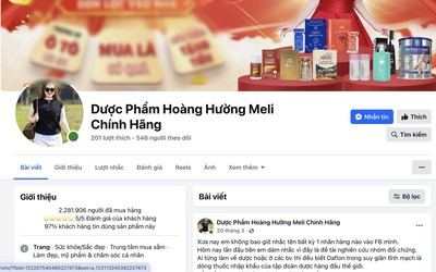 Quảng cáo thực phẩm sai lệch, Cục An toàn Thực phẩm gọi tên "Dược phẩm Hoàng Hường meli chính hãng”