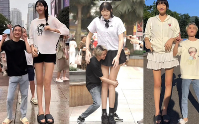 Chàng trai "tí hon" yêu say đắm cô gái "khổng lồ" cao 2m2, biết lý do ai cũng bất ngờ