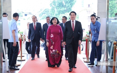Chủ tịch nước Lương Cường dự lễ công bố sắp xếp các đơn vị hành chính xã, phường ở Hà Nội