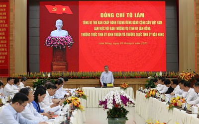 Tổng Bí thư Tô Lâm: Lâm Đồng sau hợp nhất phải trở thành trung tâm mới của Tây Nguyên
