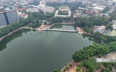 Hà Nội: Toàn cảnh công viên Nghĩa Đô đang được cải tạo