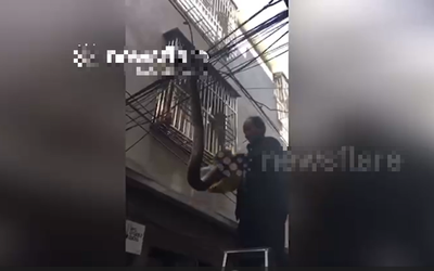 Đang đi dạo, người dân phát hiện cảnh tượng nổi da gà trên dây điện