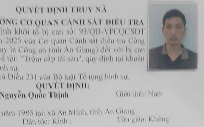Truy nã nam thanh niên trộm 17kg khô mực