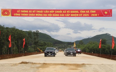 Thông xe kỹ thuật cầu Hốp Chuối, mở ra cơ hội phát triển kinh tế cho người dân miền núi Hà Tĩnh