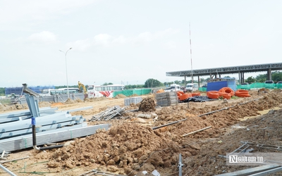 Ngổn ngang công trường dự án Trạm dừng nghỉ cao tốc Vĩnh Hảo – Phan Thiết