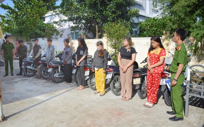 Bắt 7 đối tượng thực hiện hàng loạt vụ trộm cắp xe máy