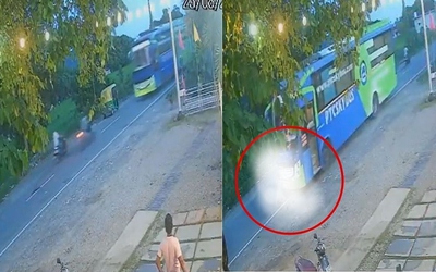 Xe máy phóng tốc độ cao đâm trực diện xe buýt, tài xế tử vong tại chỗ