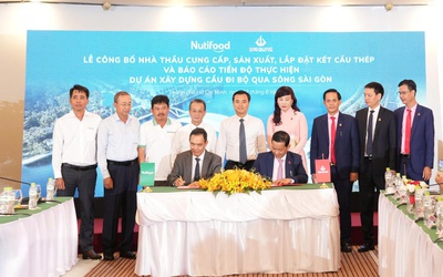 Nutifood công bố nhà thầu cung cấp, sản xuất và lắp đặt kết cấu thép cho dự án cầu đi bộ qua sông Sài Gòn