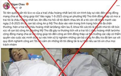 Sự thật vụ bịa đặt trên mạng liên quan Công an Đồng Tháp