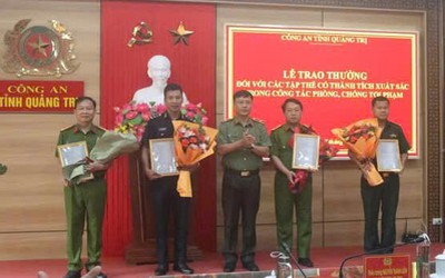 Khen thưởng thành tích xuất sắc của các đơn vị phá án tại Quảng Trị