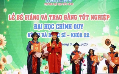 Trường đại học Cửu Long trao bằng tốt nghiệp cho 227 tân kỹ sư, dược sĩ