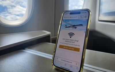 Vietnam Airlines mở “bầu trời số”: Kết nối Internet cả khi đang bay