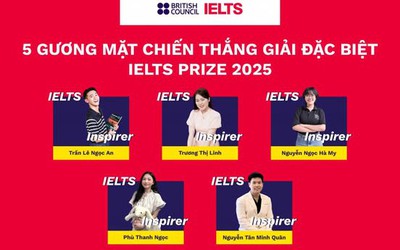 Vinh danh 5 thí sinh Việt Nam nhận Giải Đặc biệt của cuộc thi IELTS Prize 2025