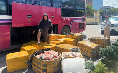 Chặn đứng gần 1 tấn sụn chân gà bốc mùi đưa từ Lào về Việt Nam tiêu thụ