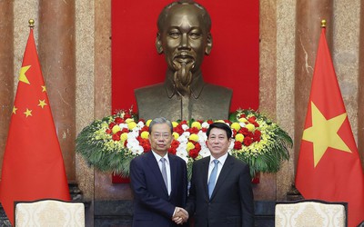 Chủ tịch nước Lương Cường tiếp ông Triệu Lạc Tế
