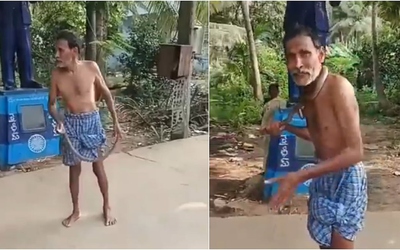 Người đàn ông say rượu bị rắn hổ mang cắn 2 lần và cái kết