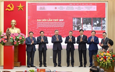 Tổng Bí thư Tô Lâm dự lễ ra mắt Trang thông tin điện tử "Đảng Cộng sản Việt Nam - Đại hội XIV"