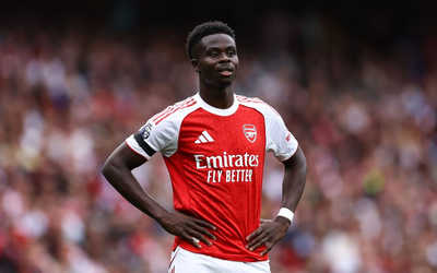 Arsenal trở lại Ngoại hạng Anh mà không có Saka