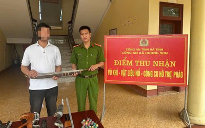 Hà Tĩnh: Phát huy hiệu quả công tác vận động người dân tự nguyện giao nộp vũ khí