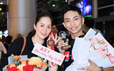 Những giọt nước mắt hạnh phúc của Khánh Thi sau khi Phan Hiển đoạt thành tích mới