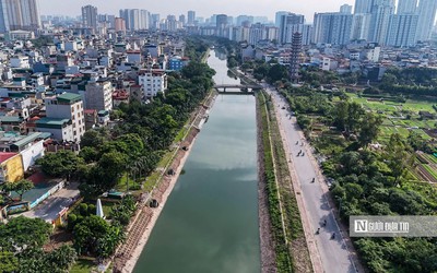 Hình ảnh sông Tô Lịch sắp được đầu tư xây dựng công viên hai bên sông 