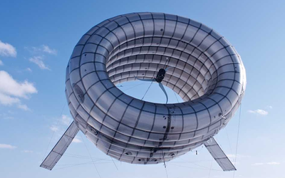 Độc đáo turbine “bánh vòng” tạo ra điện gió ở độ cao 300 mét