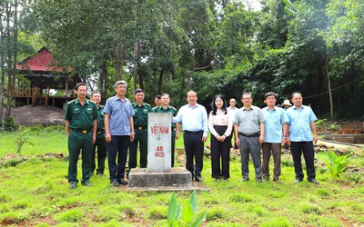 Lãnh đạo tỉnh Lâm Đồng khảo sát thực tế công tác biên giới đất liền