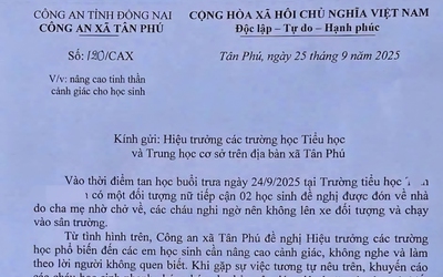 Xuất hiện đối tượng lạ tiếp cận học sinh, Đồng Nai phát đi khuyến cáo khẩn