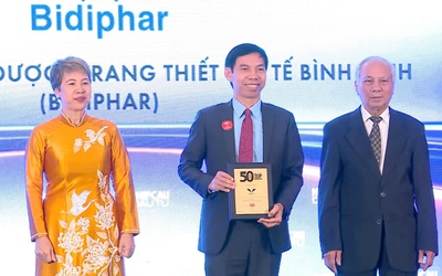 Bidiphar được vinh danh top 50 công ty kinh doanh hiệu quả nhất Việt Nam