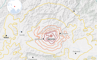 Động đất tại Afghanistan, hơn 1.400 người thiệt mạng