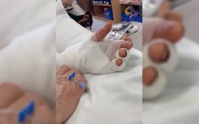 Nam thanh niên bị thương nặng lao vào quán rượu cầu cứu