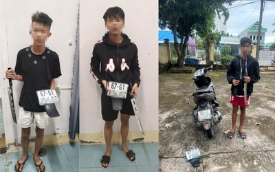 "Chặt biển số xe" để khoe trên mạng xã hội, 3 đối tượng bị bắt